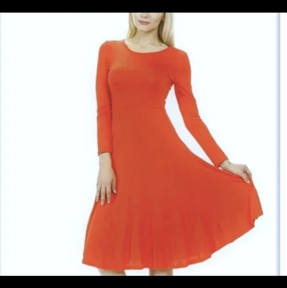CARILYN Vaile Turquoise Stretchy Casual Day Dress  Size: P